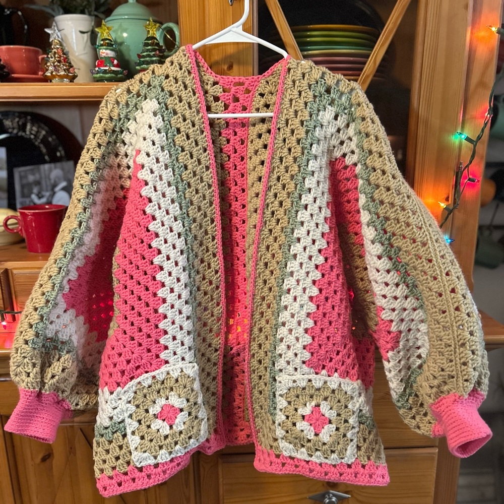 Crochet BoHo Hexagon Cardi